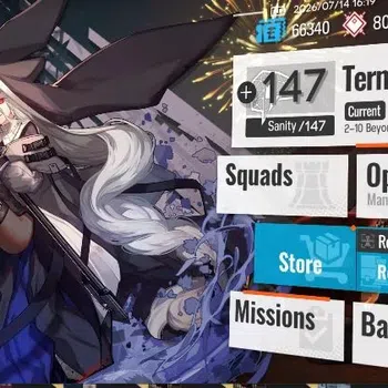 Arknights Accounts High-End Lvl 17|OP 87+2 Outfit|59 Originium|3 Limited|Marcille, Shu