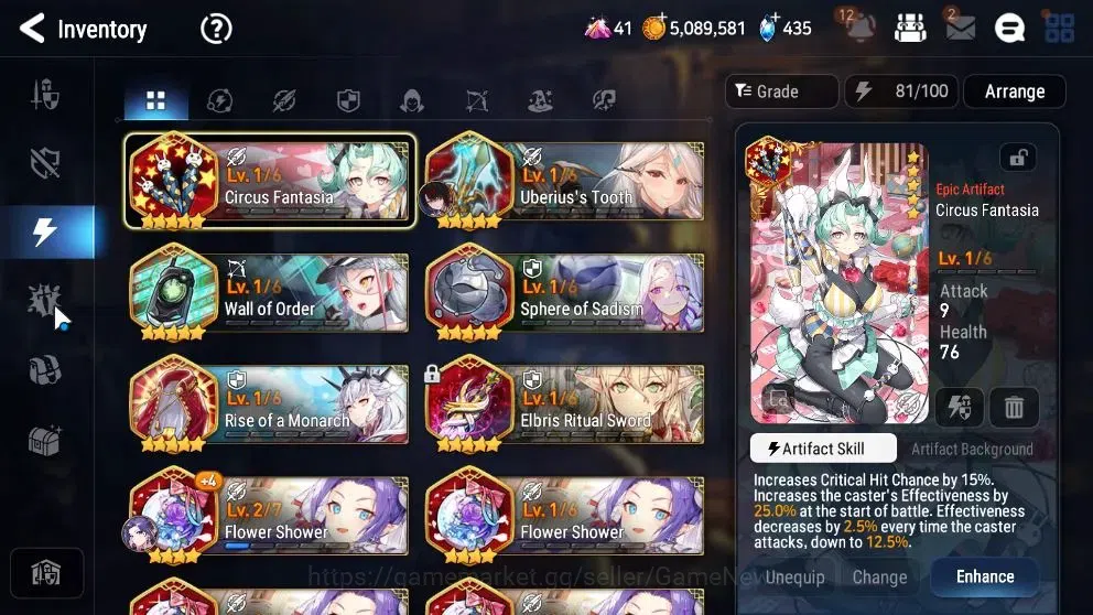 Epic Seven Accounts Limited Hero Global UnVerif|New Era|3 ML(BHwayoung,JKise,SSage Vivian)+Ab Fumyr,Fenne,etc|PoH ON|Abyss 19