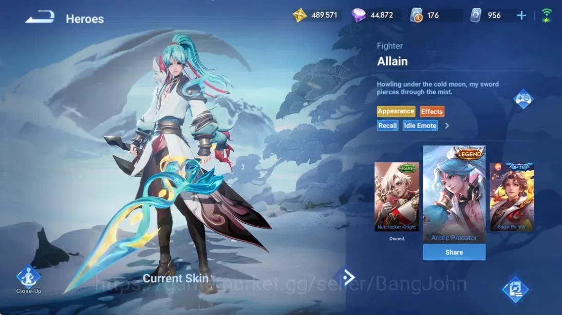 Honor of Kings Accounts Global |112H 205S|5 Legend[Lam,Allain,Sun Ce,Wukon image 4