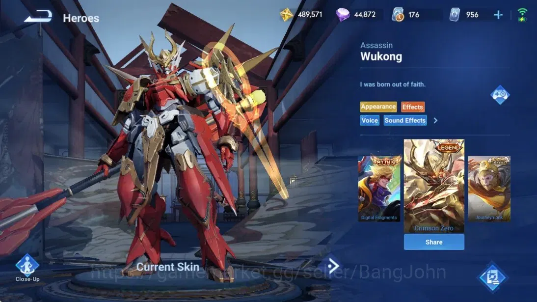 Honor of Kings Accounts Global |112H 205S|5 Legend[Lam,Allain,Sun Ce,Wukon image 6