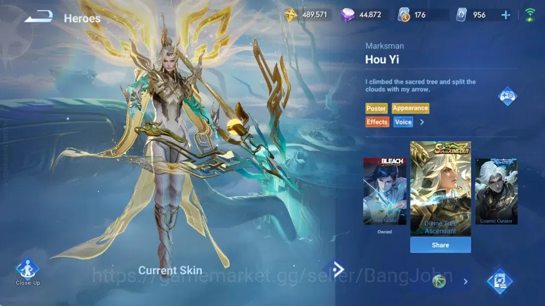 Honor of Kings Accounts Global |112H 205S|5 Legend[Lam,Allain,Sun Ce,Wukon image 8