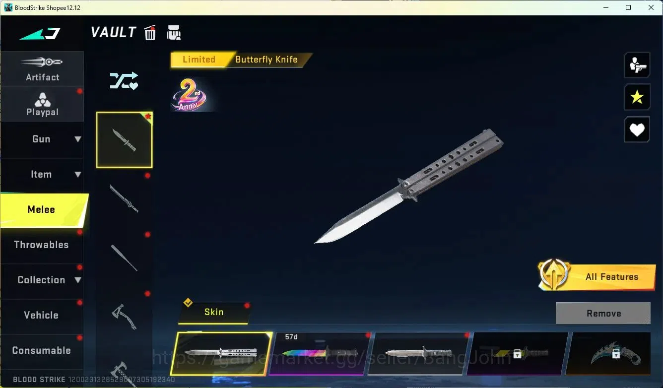 Blood Strike Accounts ASIA | L50 Master IV|Eternal DEagle|1 Limited Mele image 19