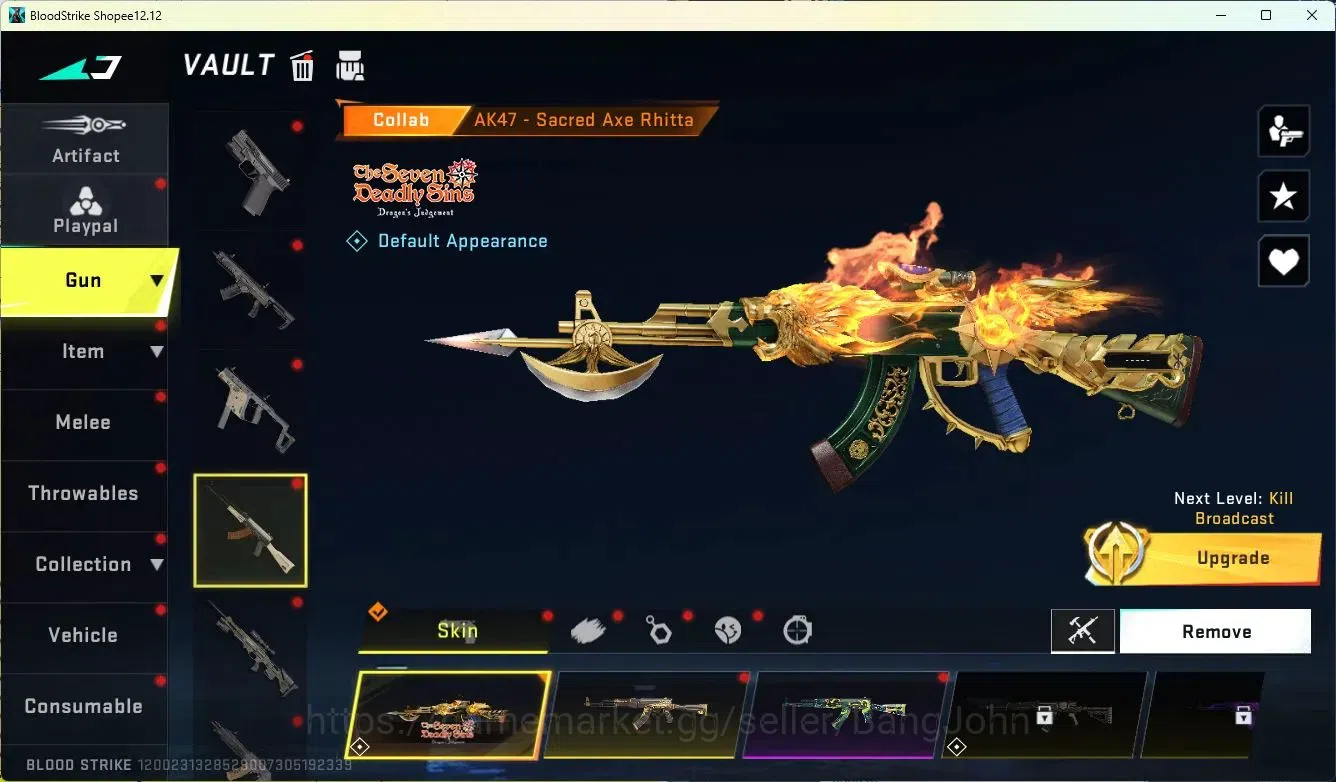 Blood Strike Accounts ASIA | L50 Master IV|Eternal DEagle|1 Limited Mele image 6