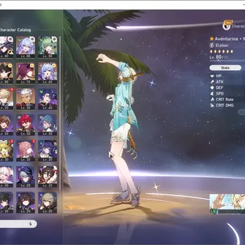 Honkai Star Rail Accounts Others Asia|TL 60|9 Limited|(Aventurine Waveflair,Ashveil)+Sign Robin