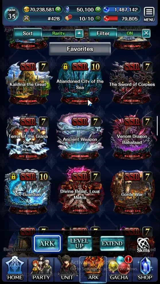 Last Cloudia Accounts Mid‑Game GLOBAL|Rank 35|50k Crys|Collab (Tilith,Vargas,Oracle)+(SM Sera,DL Karma,DG Jade,DL 13