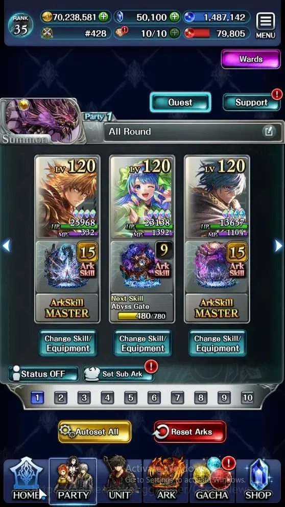 Last Cloudia Accounts Mid‑Game GLOBAL|Rank 35|50k Crys|Collab (Tilith,Vargas,Oracle)+(SM Sera,DL Karma,DG Jade,DL 20