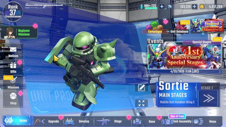 SD Gundam G Generation ETERNAL Accounts [Global]Rank 37|163K DM| 8 UR | Unicorn Destroy,Cr image 4