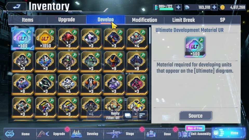 SD Gundam G Generation ETERNAL Accounts [Global]Rank 37|163K DM| 8 UR | Unicorn Destroy,Cr image 7