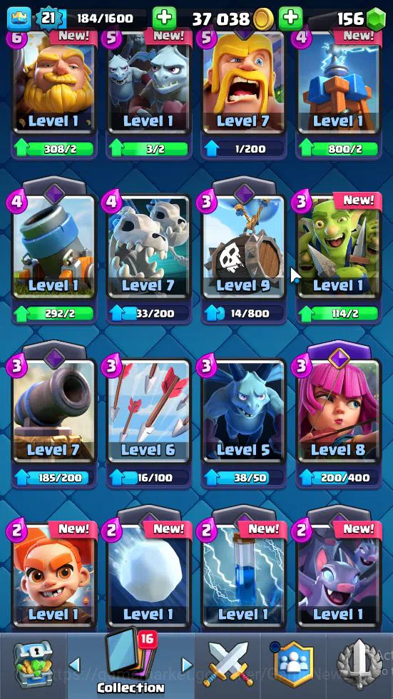 Clash Royale Accounts Lv 21|Trophy 3608|KTL 8|Card 63|1 Hero 2 EVO 2 Leg image 14