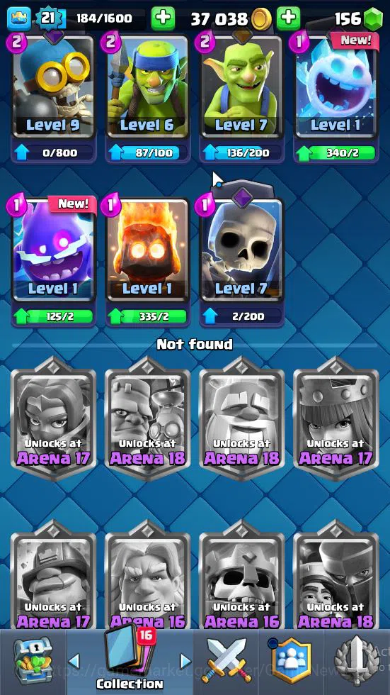 Clash Royale Accounts Lv 21|Trophy 3608|KTL 8|Card 63|1 Hero 2 EVO 2 Leg image 15