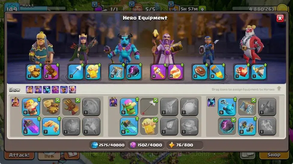 Clash of Clans Accounts Global | TH 15-BH 8 | LVL 149|AQ 54 ,MP 44 ,GW 30  image 8