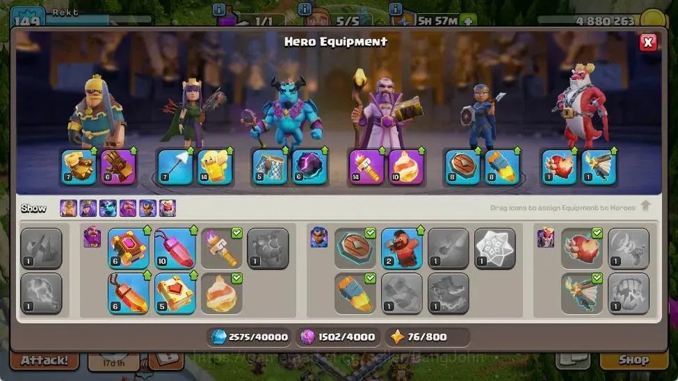 Clash of Clans Accounts Global | TH 15-BH 8 | LVL 149|AQ 54 ,MP 44 ,GW 30  image 9