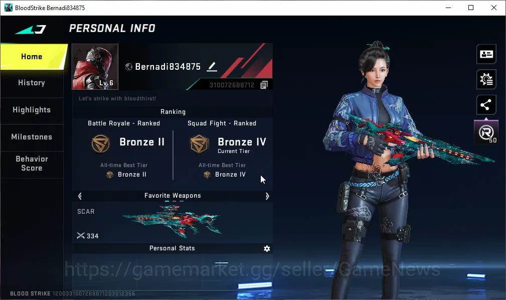 Blood Strike Accounts ASIA|Fresh Starter|ETERNAL COLLAB SCAR-Dominator, image 2