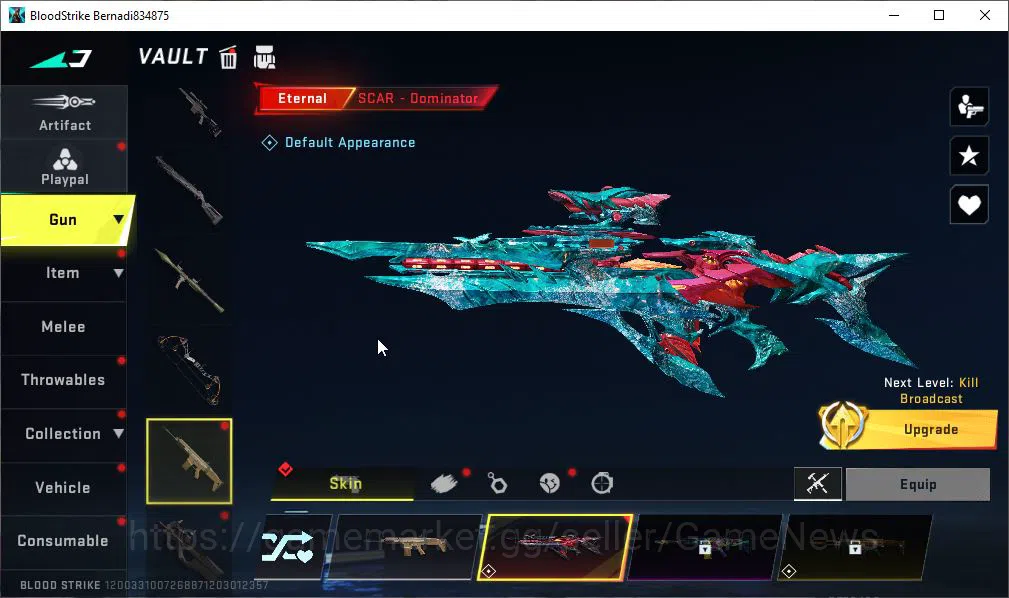 Blood Strike Accounts ASIA|Fresh Starter|ETERNAL COLLAB SCAR-Dominator, image 4
