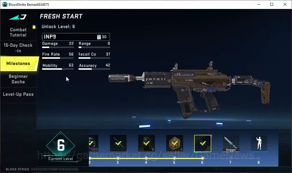 Blood Strike Accounts ASIA|Fresh Starter|ETERNAL COLLAB SCAR-Dominator, image 7