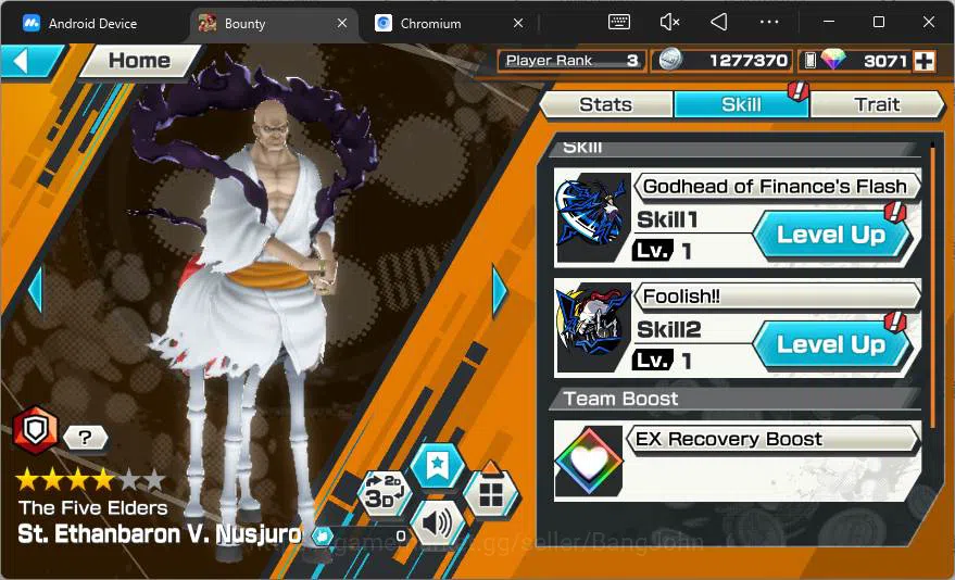 One Piece Bounty Rush Accounts Others GLOBAL|2 ex|RD 3071|5elder Nusjuro,Divene Shank,etc|check SS|OPBR139B 7