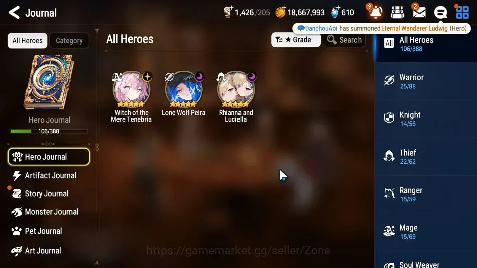 Epic Seven Accounts Starter Global Unverif|Fresh Starter| 3ML (RnL,WMT,LW.Peira)|Theater Locked|PoH+Bless ON|Stigma 1