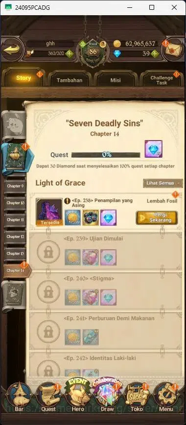 The Seven Deadly Sins: Grand Cross Accounts Global |3,1M CC|39 DM|6 LR|7 UR|LR Mesis 4/6|UR Me image 3