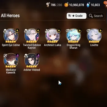 Epic Seven Accounts Limited Hero Global UnVerif|7 ML (Lisette,A Vildred,SE Celine,Etc)+UP