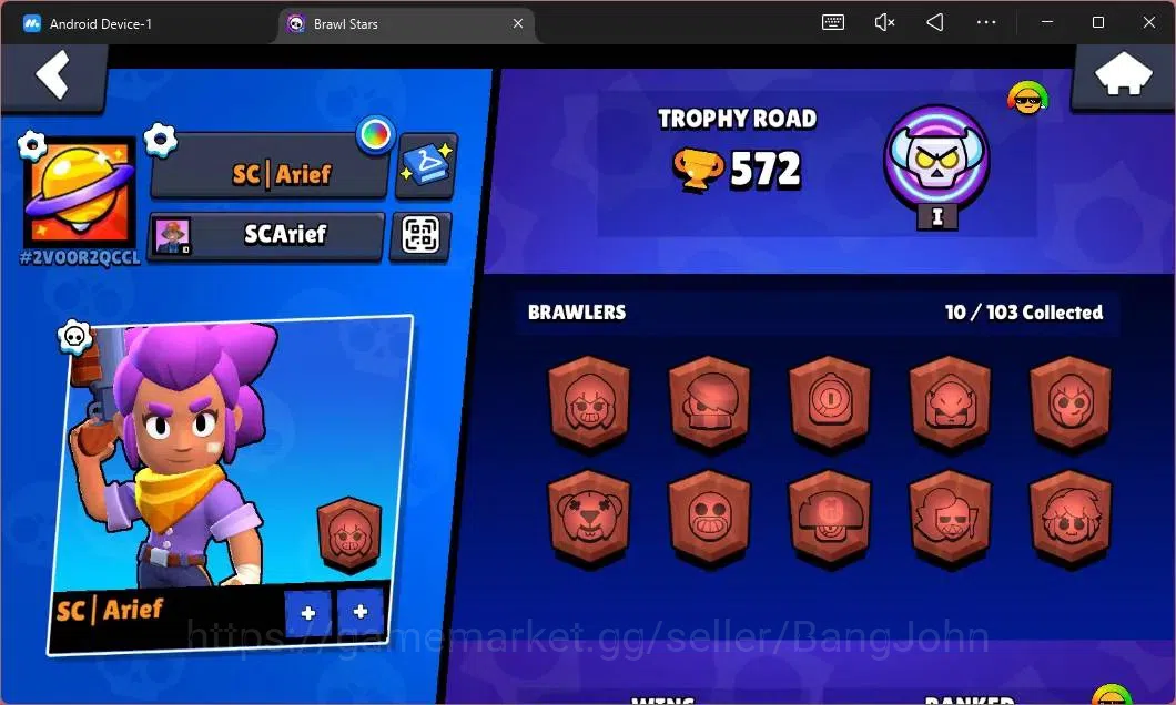 Brawl Stars Accounts Global | 572 Thropy|10 Brawler|2 Max Hypercharge(S image 2