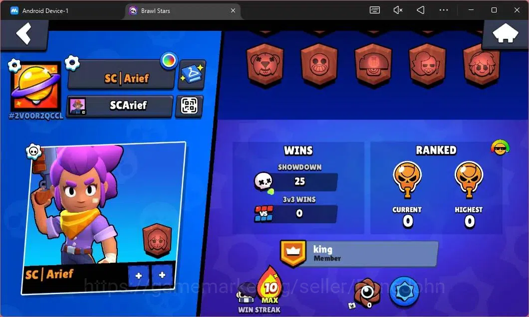 Brawl Stars Accounts Global | 572 Thropy|10 Brawler|2 Max Hypercharge(S image 3