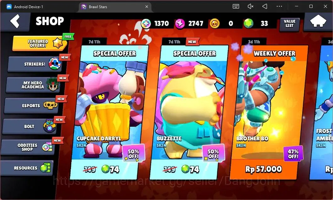 Brawl Stars Accounts Global | 572 Thropy|10 Brawler|2 Max Hypercharge(S image 4