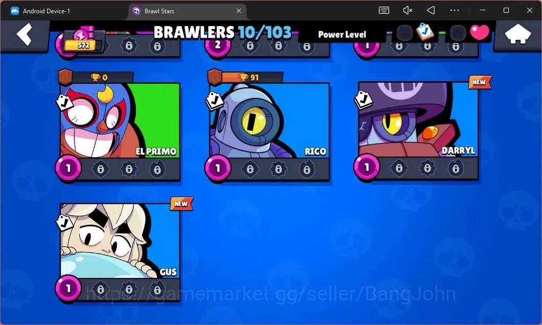 Brawl Stars Accounts Global | 572 Thropy|10 Brawler|2 Max Hypercharge(S image 6