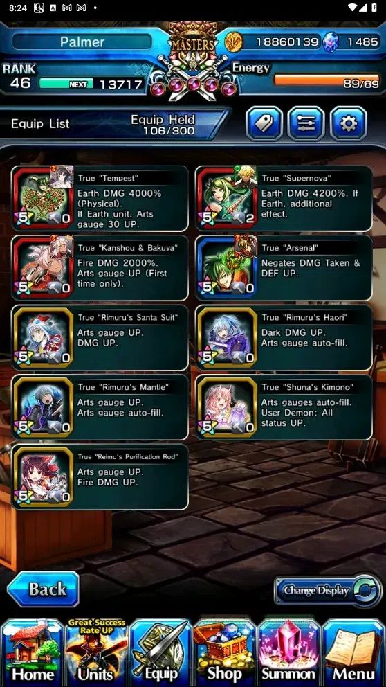 Grand Summoners Accounts Global | Rank 46 | 1.485 Crystal | 8 Ascend | Chlo image 7