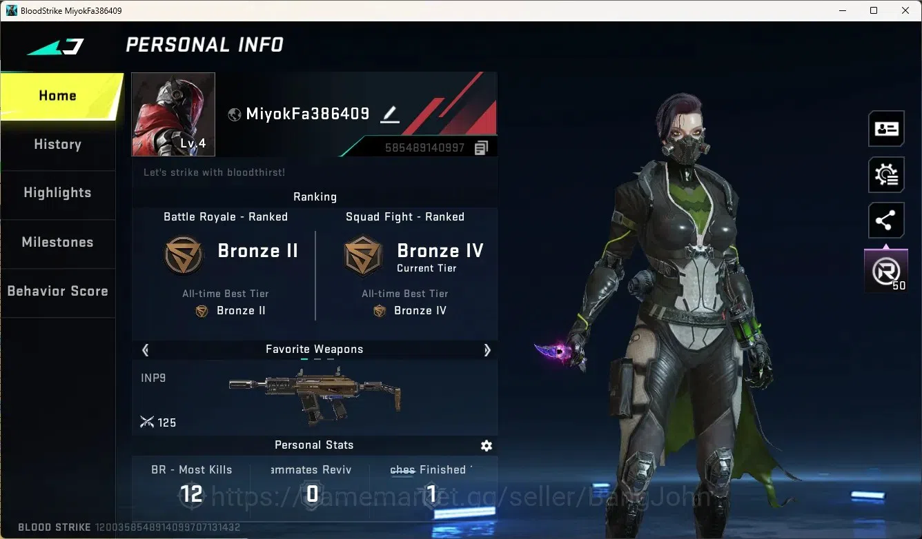 Blood Strike Accounts Others ASIA|1 Ultra Melee Butterfly Knife - Starfall|2 Legendary Gun|1 Name-Changing Card|Check SS 1