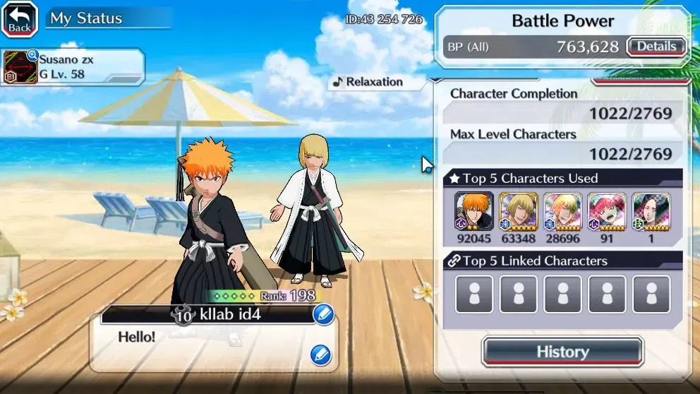 Bleach: Brave Souls Accounts High-End [GLOBAL]50K Orb|DreamT Ichigo,New Ichigo,TYBW26 Kenpachi,Yachiru,Riruka,10Th Aniv 3