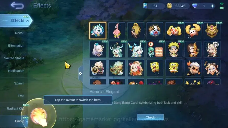 Mobile Legends: Bang Bang Accounts Hero 74|Skin 128|Naruto Julian,9Th Place Fanny,Spo image 18