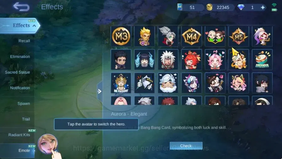 Mobile Legends: Bang Bang Accounts Hero 74|Skin 128|Naruto Julian,9Th Place Fanny,Spo image 19