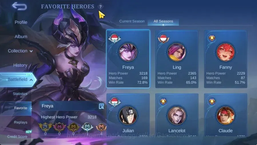 Mobile Legends: Bang Bang Accounts Hero 74|Skin 128|Naruto Julian,9Th Place Fanny,Spo image 6