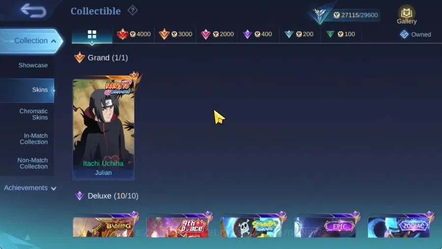Mobile Legends: Bang Bang Accounts Hero 74|Skin 128|Naruto Julian,9Th Place Fanny,Spo image 7