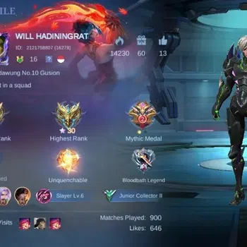 Mobile Legends: Bang Bang Accounts Others Global|Skin 45|Junior|V.E.N.O.M Gusion,Epic Gusion,SPECIAL