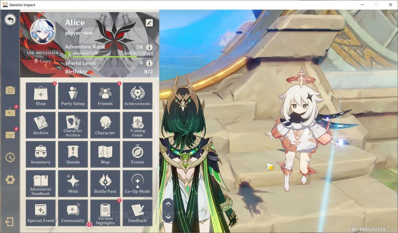 Genshin Impact Accounts Others ASIA|AR 58|14 Limit Char+8(*5 Wpn)|Skirk Premium 1