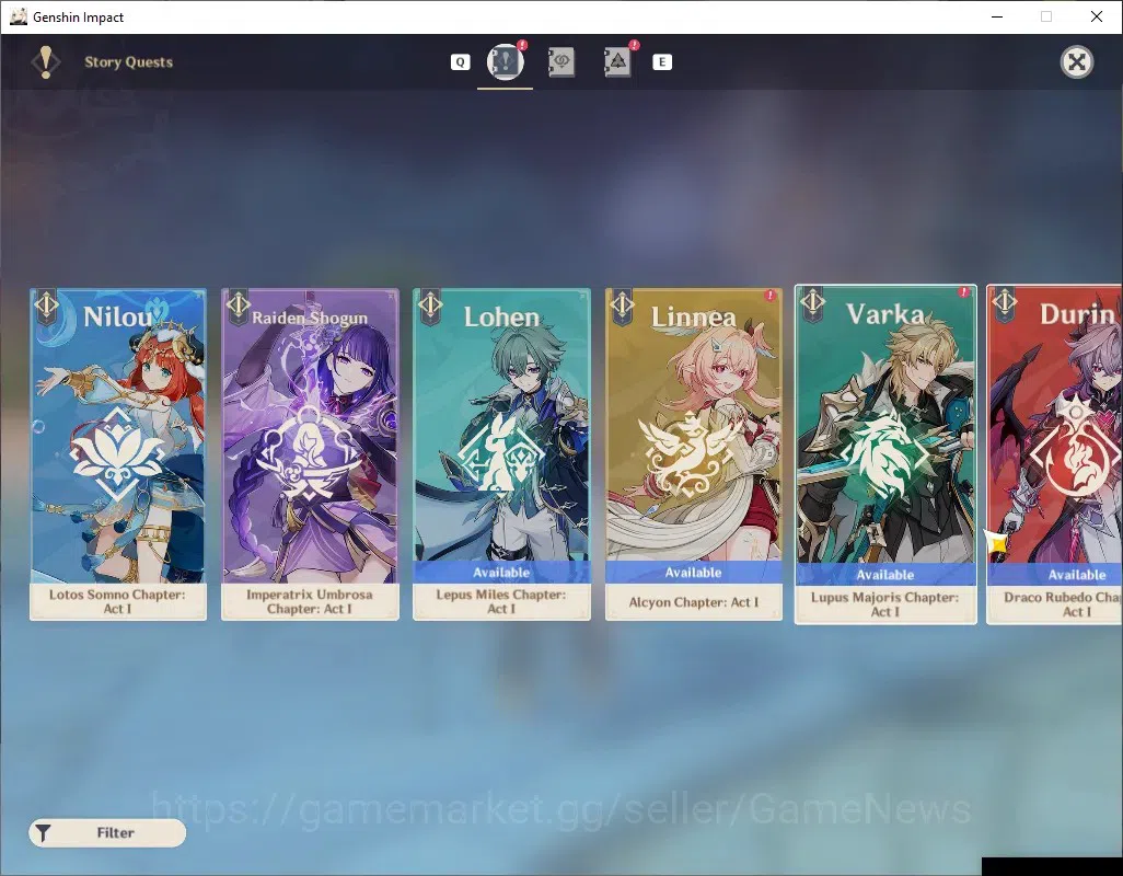 Genshin Impact Accounts ASIA|AR 57|9 Limit + 4 (*5Weap)|Venti+Sign,Skirk,E image 15