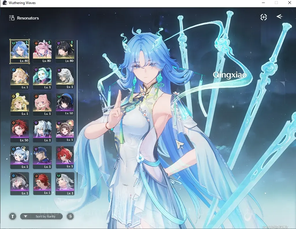 Wuthering Waves Accounts Mid-Game SEA|UL 55|4 Limited|(Qingxiao R3,Aemeath R1,Denia R1)+Sign Suisui,Rebecca|2,8k Astrite|DB 1
