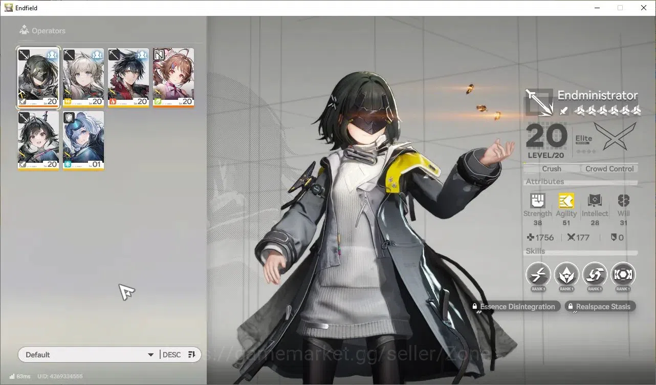Arknights: Endfield Accounts ASIA |AL51|EL5|Ready Gacha 60k Oroberyl|1 char B6| Check SS END740Z 1