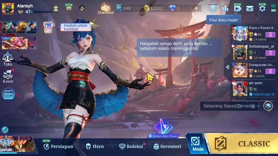 Mobile Legends: Bang Bang Accounts Collector Hero 86|Skin 128|Ex Honor 1