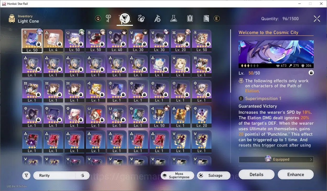 Honkai Star Rail Accounts Asia Starter|TL35|EL 2|SW LV.999+4 Std |275 Jade+S image 5