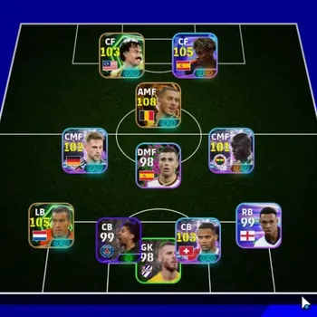 eFootball Accounts Legends & Iconic Players Android|Big Time Eden Hazard|7 Epic G.van Bronckhorst,Ronaldinho G,Mokhtar