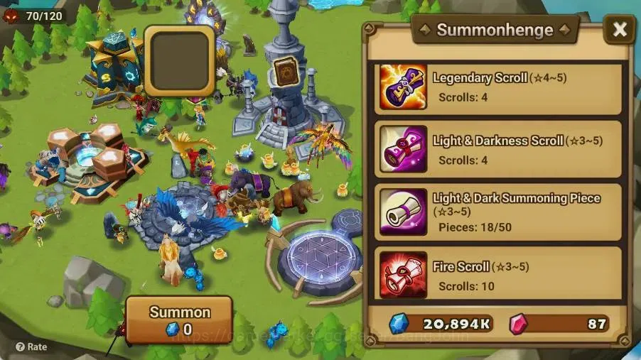 Summoners War: Sky Arena Accounts Starter GLOBAL | NB 5 TESHAR,Starter Gacha 115 12Y+160 11Y Scrool, 3 Legendary All 4