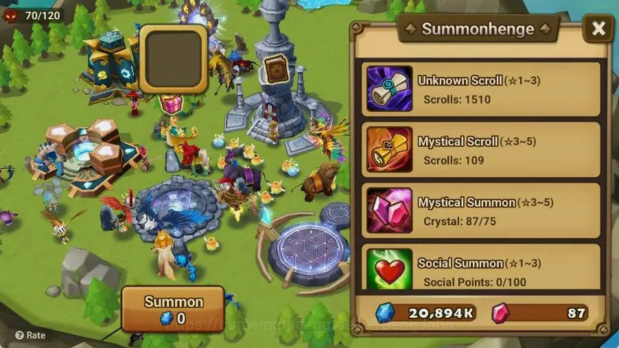 Summoners War: Sky Arena Accounts Starter GLOBAL | NB 5 TESHAR,Starter Gacha 115 12Y+160 11Y Scrool, 3 Legendary All 5