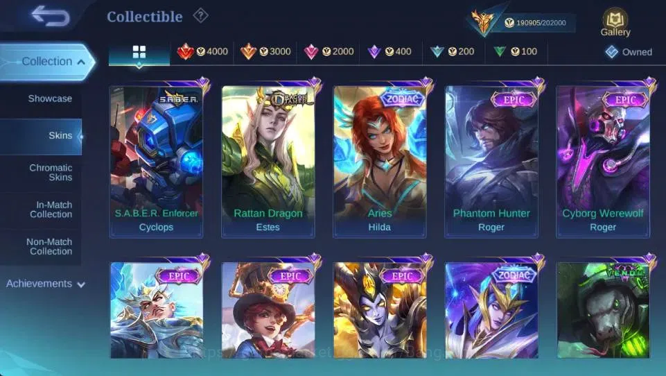 Mobile Legends: Bang Bang Accounts Global|Hero 132 Skin 502|Mega|Legend Lesley+Valir| image 20