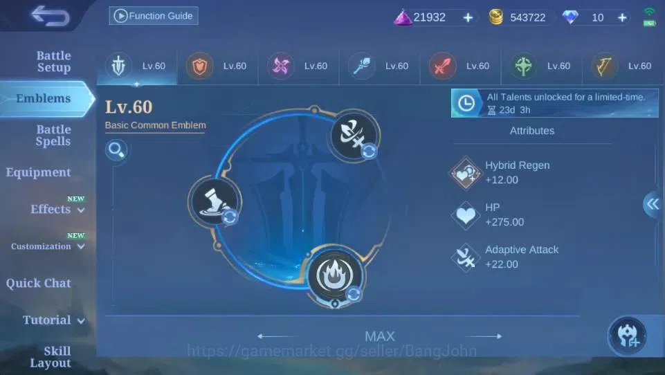 Mobile Legends: Bang Bang Accounts Global|Hero 132 Skin 502|Mega|Legend Lesley+Valir| image 5