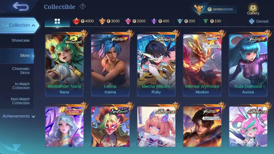 Mobile Legends: Bang Bang Accounts Global|Hero 132 Skin 502|Mega|Legend Lesley+Valir| image 9