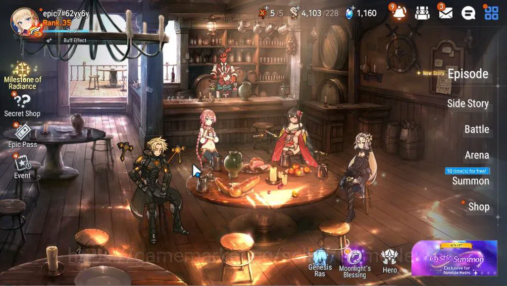 Epic Seven Accounts GLOBAL Unverif|New Era|4 ML(Harsetti, LR Krau, RVi image 1