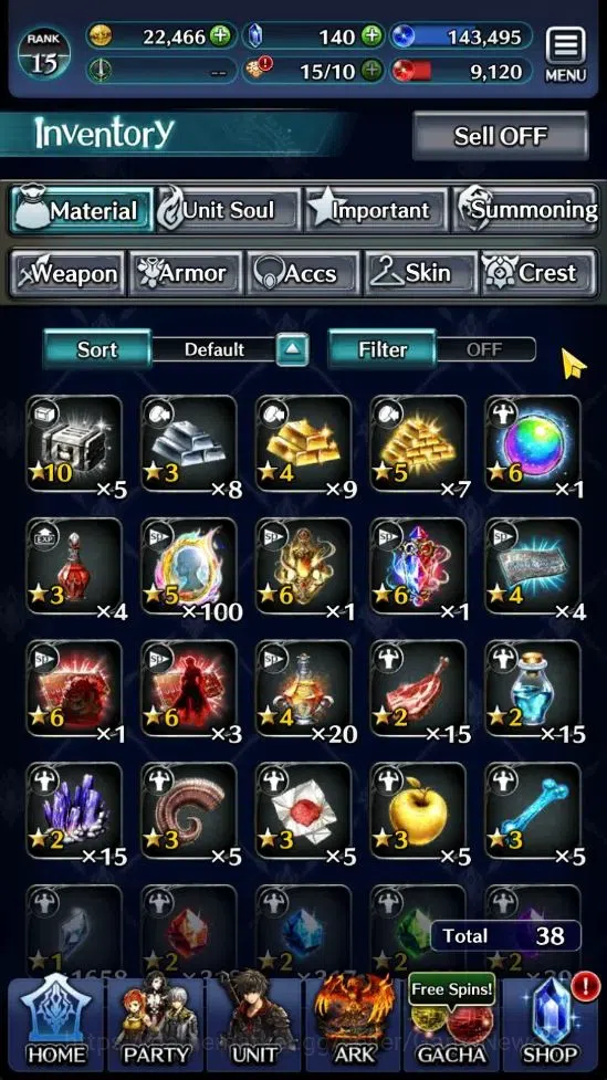 Last Cloudia Accounts GLOBAL |Rank 15| Arkh King of Dragons, Lonardo, Go image 12
