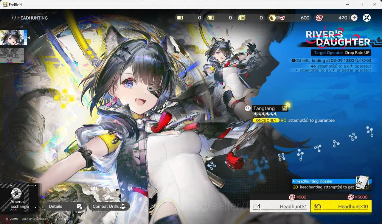 Arknights: Endfield Accounts ASIA | MID GAME | Laevatain | Yvonne P1 + Sign | G image 3